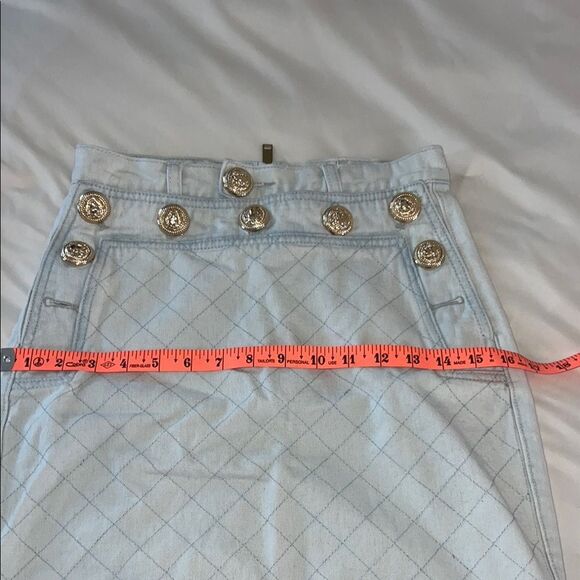 Light Blue Denim Mini Skirt - Picture 7 of 8